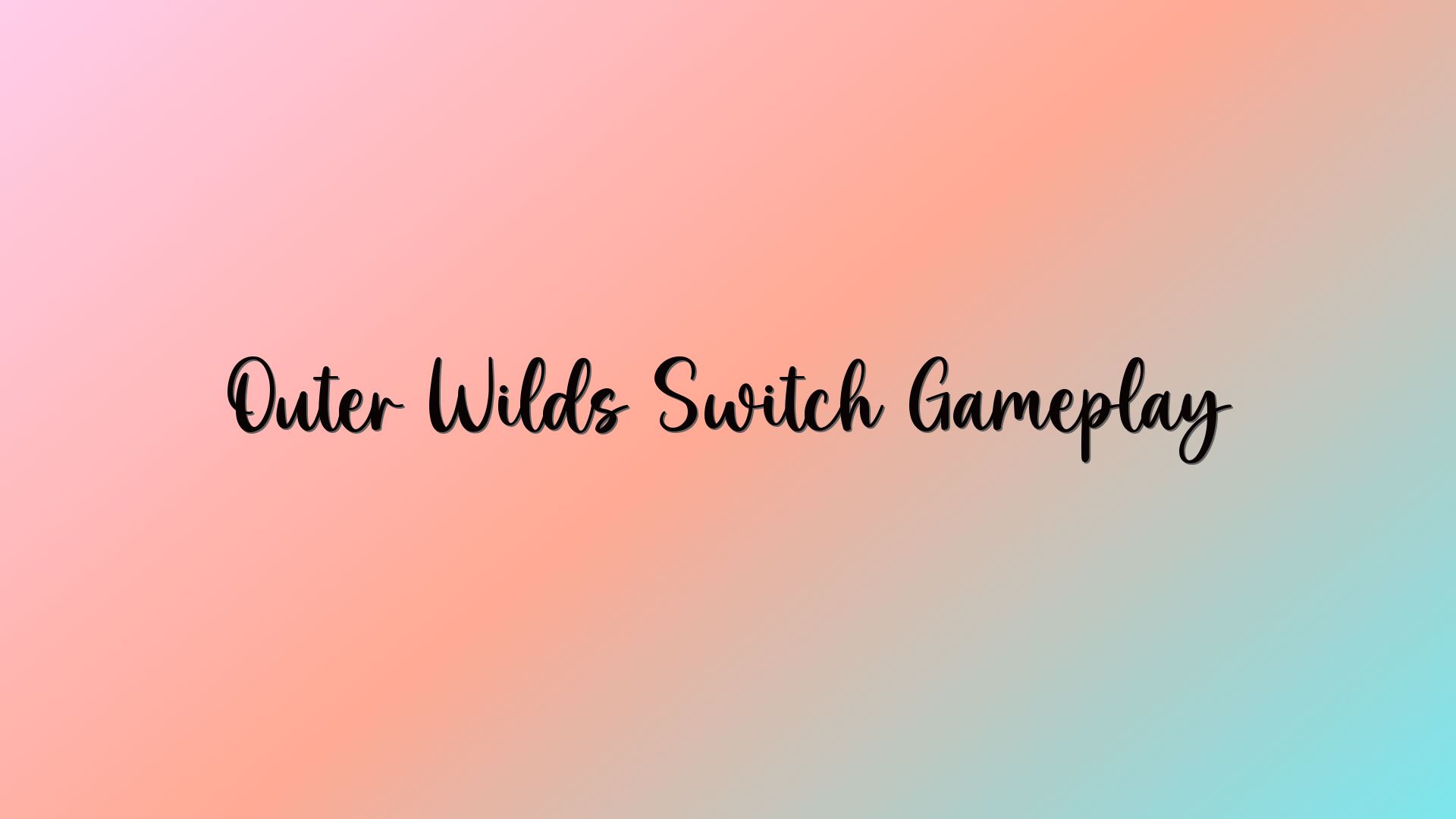 Outer Wilds Switch Gameplay